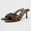 Hazel Blues® |  Bow Leopard Kitten Heel Sandals