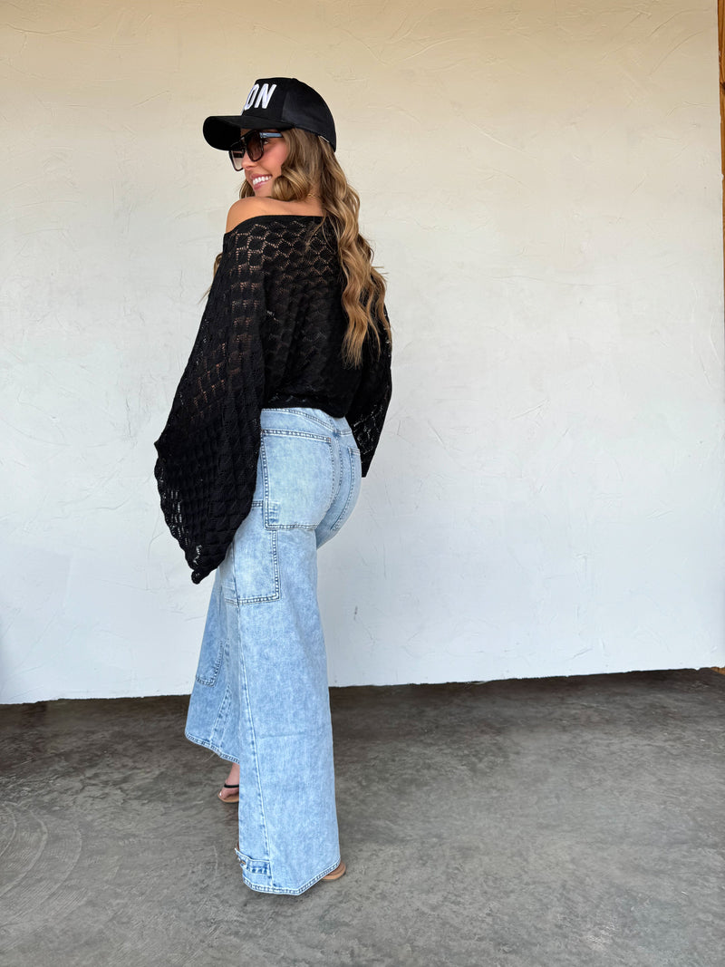 Hazel Blues® |  PREORDER- FREE SPIRIT BELL SLEEVE TOP