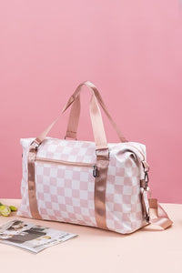 Hazel Blues® |  Zenana Checkered Multi-Pocket Travel Bag