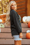 Hazel Blues® |  Dark Grey Pumpkin Spice Baby Graphic Textured Sweatshirt