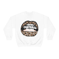 Hazel Blues® |  Football Mama Leopard Lips Sweatshirt