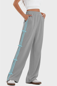 Hazel Blues® |  Elastic Waist Wide Leg Pants with Pockets