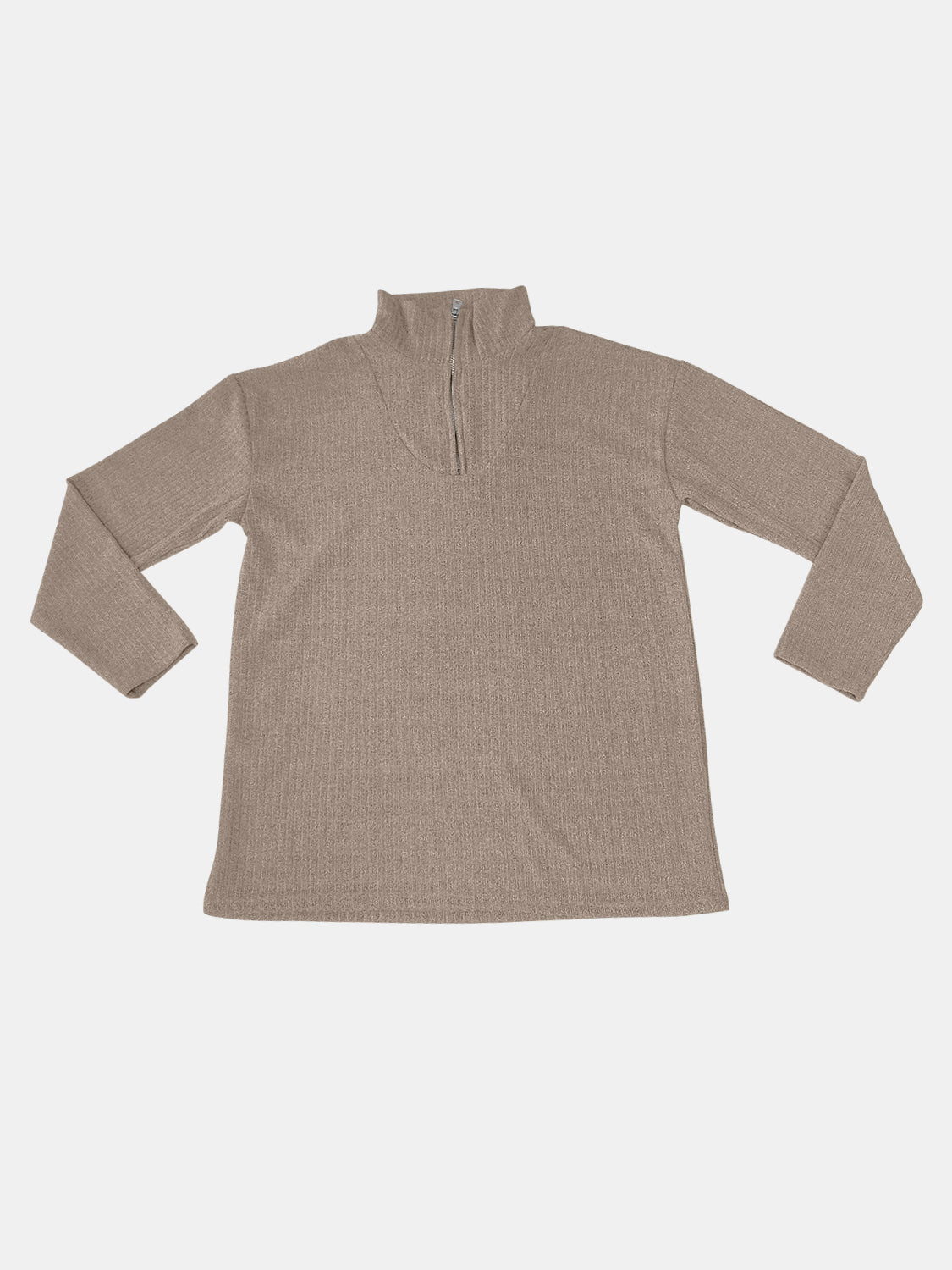 Hazel Blues® |  Quarter Zip Long Sleeve Top