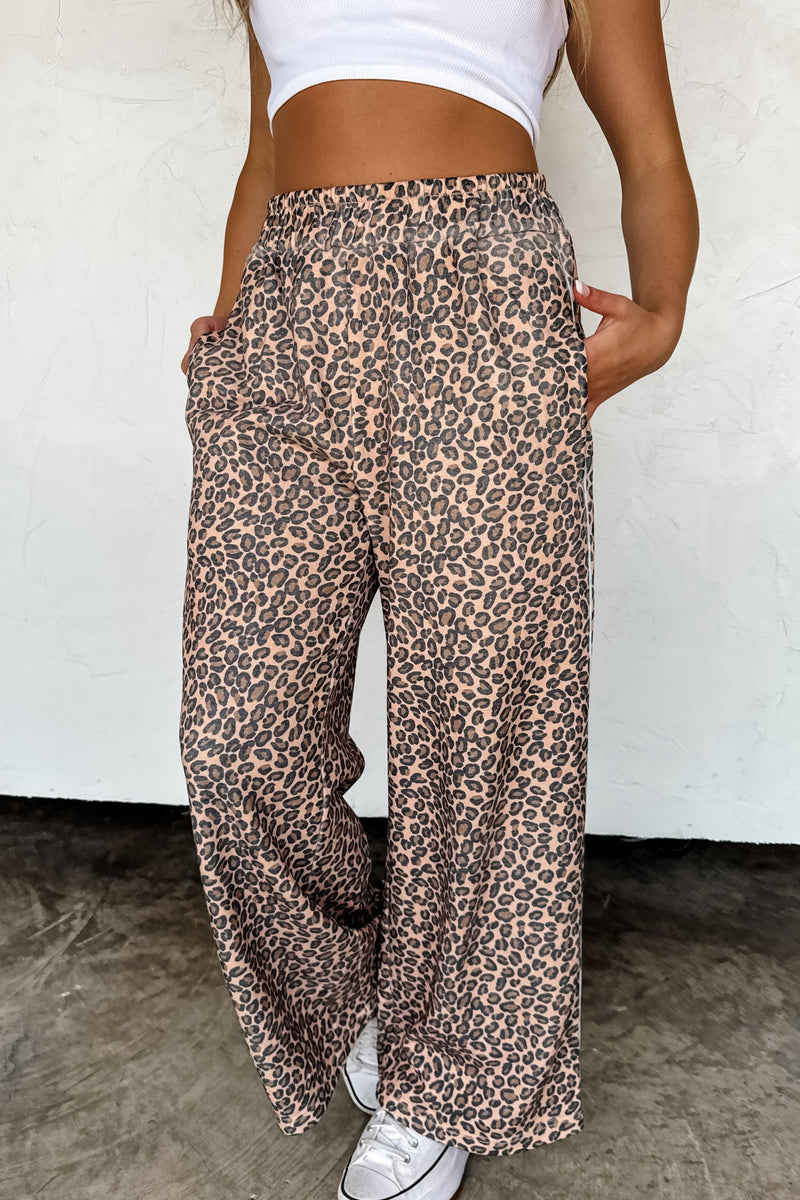 Hazel Blues® |  Floral & Cheetah Drift Away Joggers