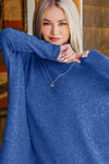 Hazel Blues® |  Zenana Brushed Melange Hacci Turtleneck Sweater