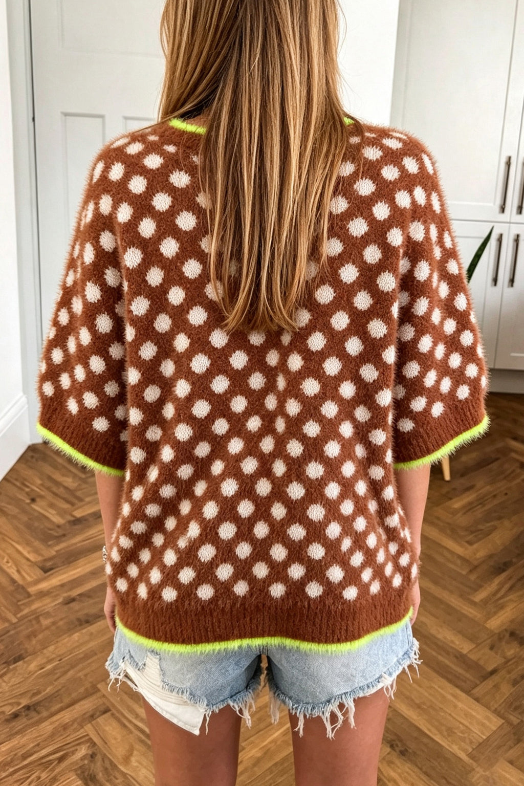 Cocoa Dot Polka-Dot Sweater