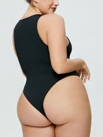Hazel Blues® |  Round Neck Wide Strap Bodysuit