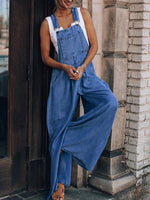 Hazel Blues® |  Wide Leg Denim Overalls