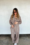 Hazel Blues® |  Floral & Cheetah Drift Away Joggers