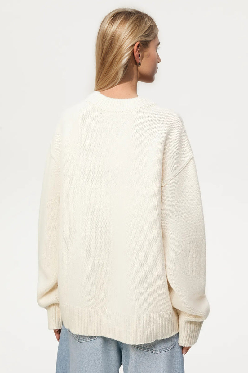 Hazel Blues® |  Basic Bae Round Neck Dropped Shoulder Sweater