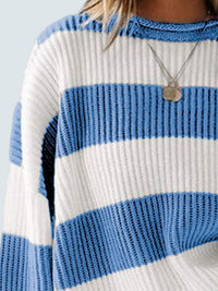 Hazel Blues® |  Round Neck Long Sleeve Sweater