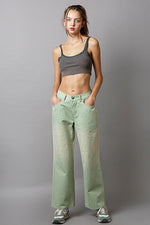 Hazel Blues® |  POL Embellishments Gradient Wide Leg Pants