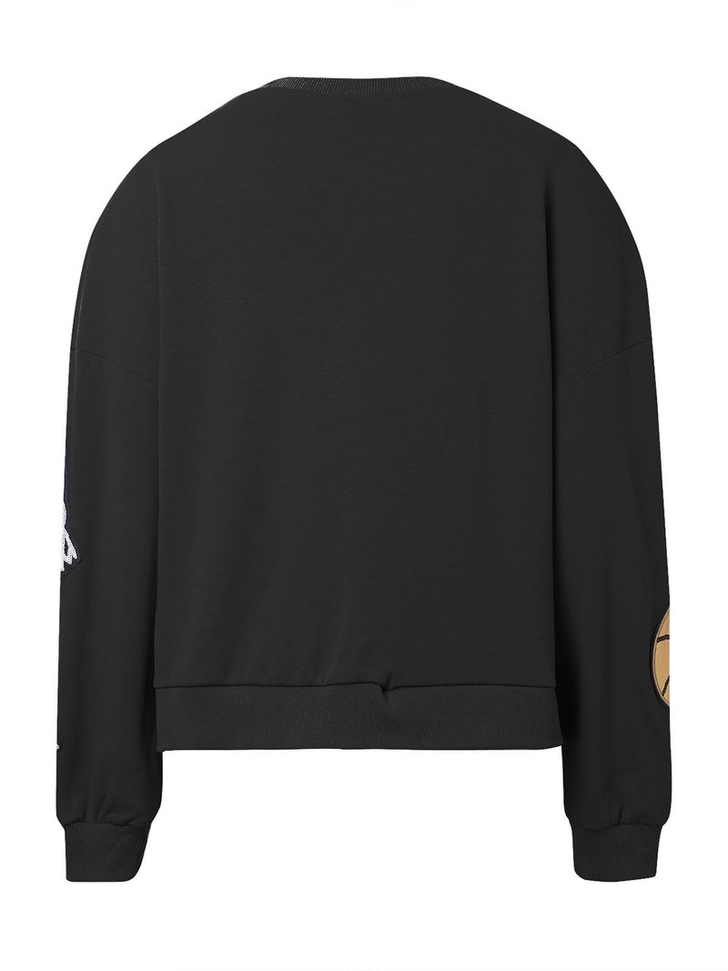 Hazel Blues® |  Basketball Round Neck Long Sleeve Sweatshirt