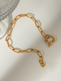 Hazel Blues® |  18K Gold-Plated Stainless Steel Chain Bracelet