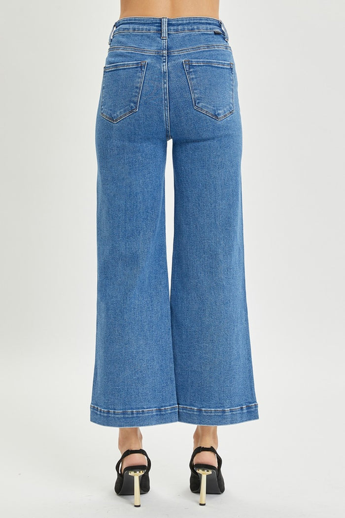 Hazel Blues® |  RISEN High Rise Wide Leg Jeans