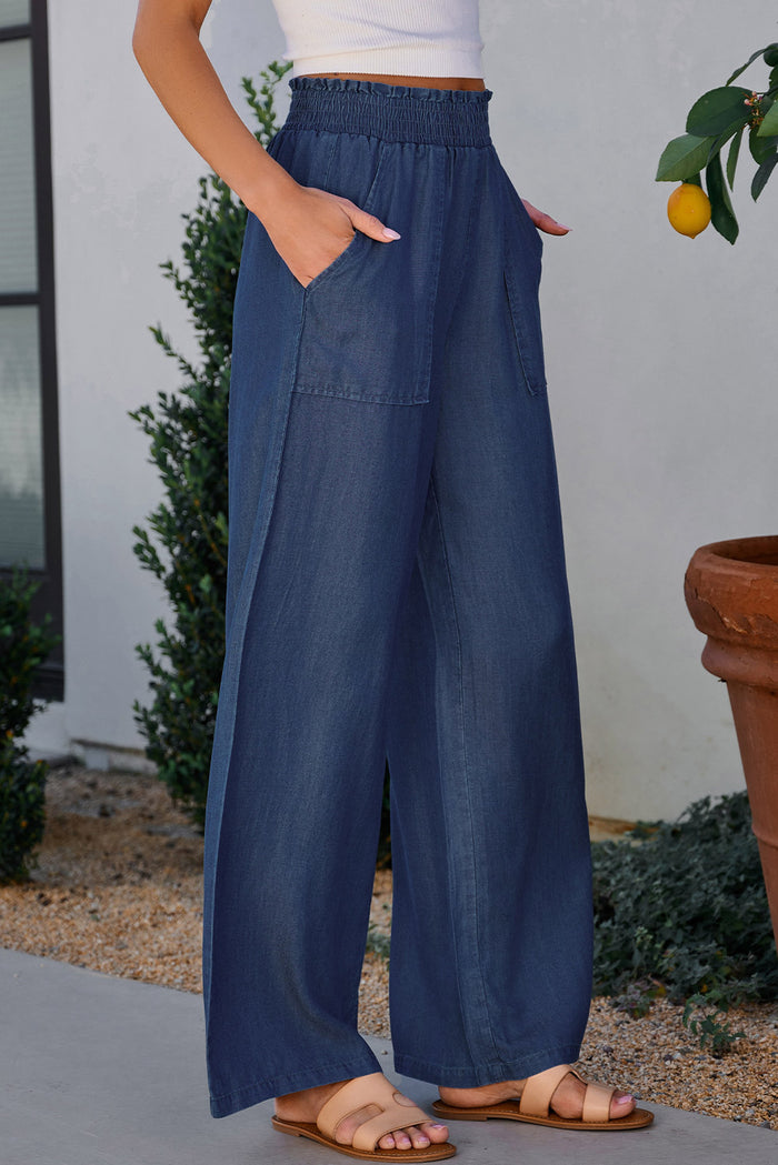 Hazel Blues® |  Wide Leg Pants with Pockets