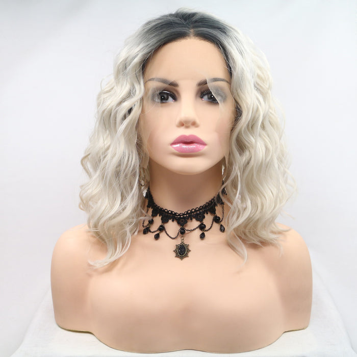 Hazel Blues® |  13*3" Lace Front Wigs Synthetic Mid-length Wavy 12" 130% Density