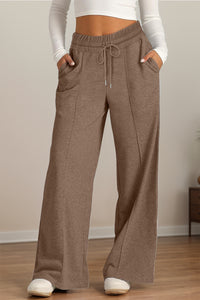 Hazel Blues® |  Drawstring Elastic Waist Wide Leg Pants