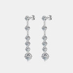 Hazel Blues® |  4 Carat Moissanite 925 Sterling Silver Earrings