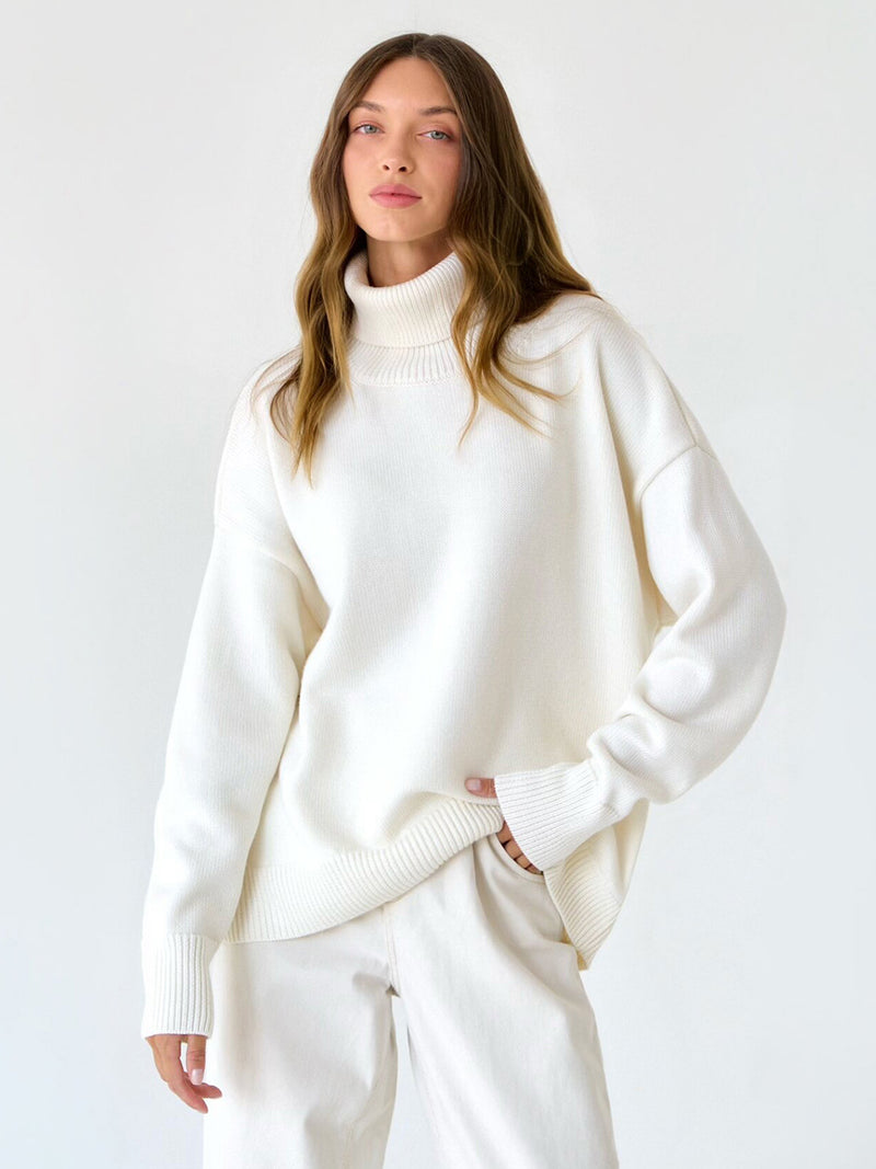 Hazel Blues® |  Turtleneck Long Sleeve Sweater