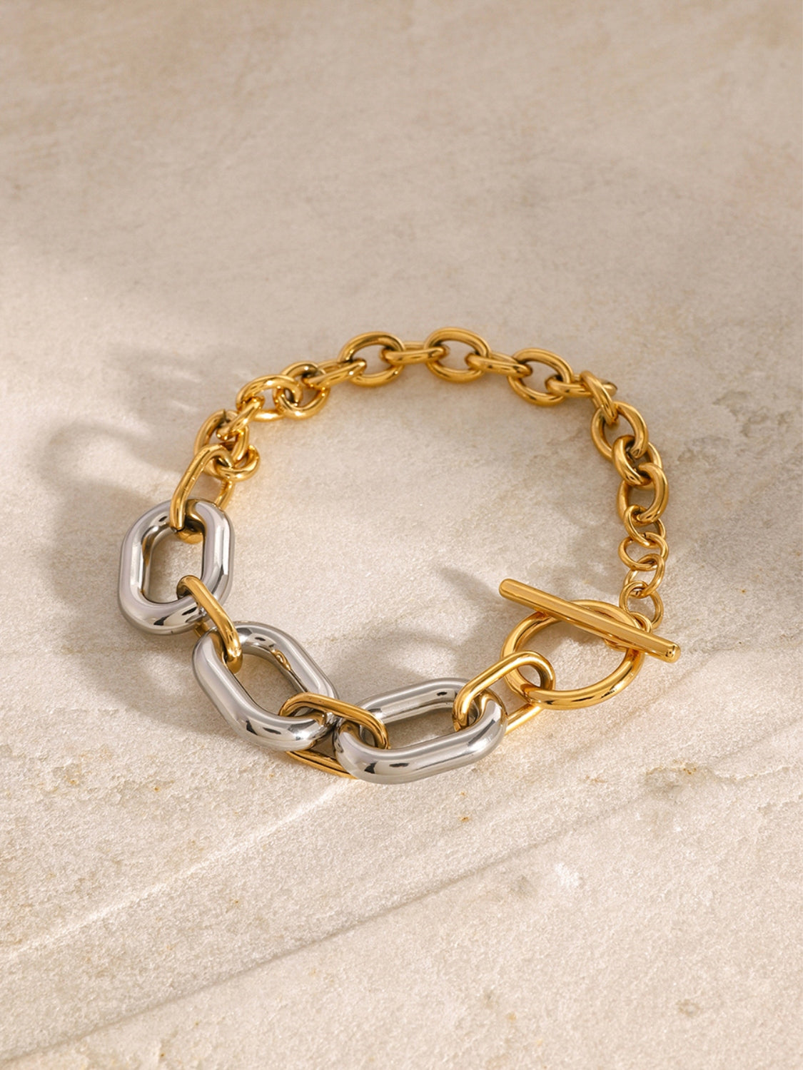 Hazel Blues® |  18K Gold-Plated Stainless Steel Chain Bracelet