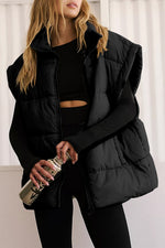 Hazel Blues® |  Zip Up Puffer Vest Coat with Pockets