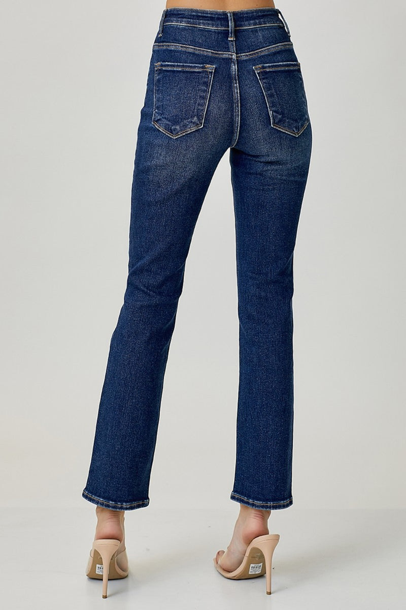 Hazel Blues® |  RISEN High Waist Straight Jeans