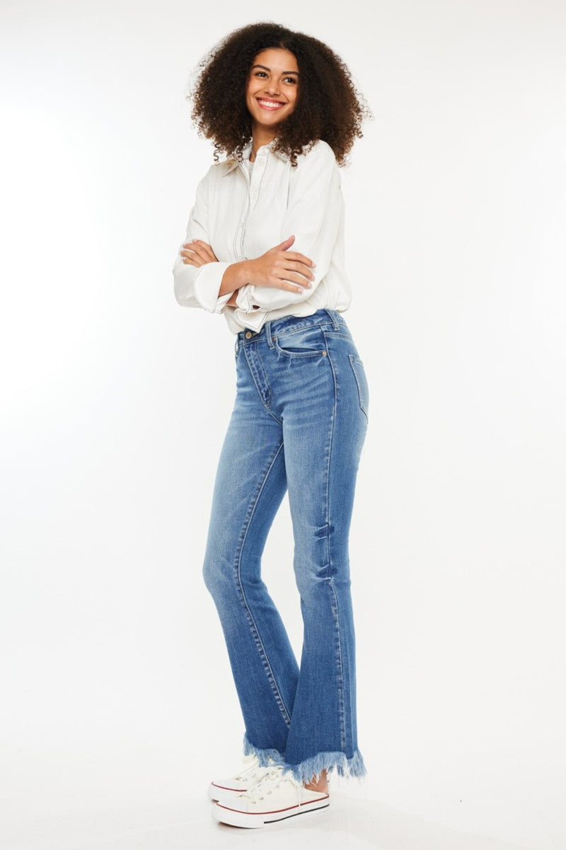 Hazel Blues® |  Kancan High Rise Frayed Hem Jeans