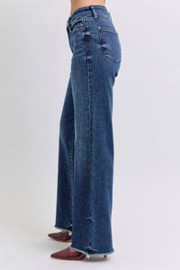 Hazel Blues® |  Judy Blue Raw Hem Mid Rise Jeans