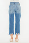 Hazel Blues® |  Kancan Distressed Frayed Hem Cropped Jeans
