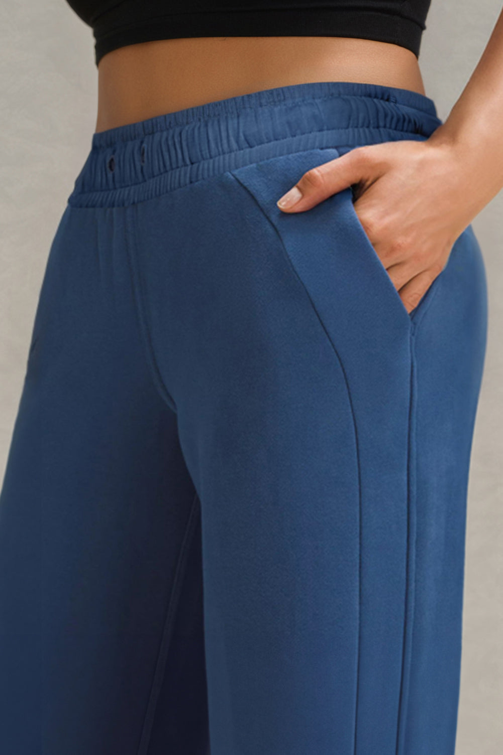 Hazel Blues® |  Drawstring Wide Leg Active Pants