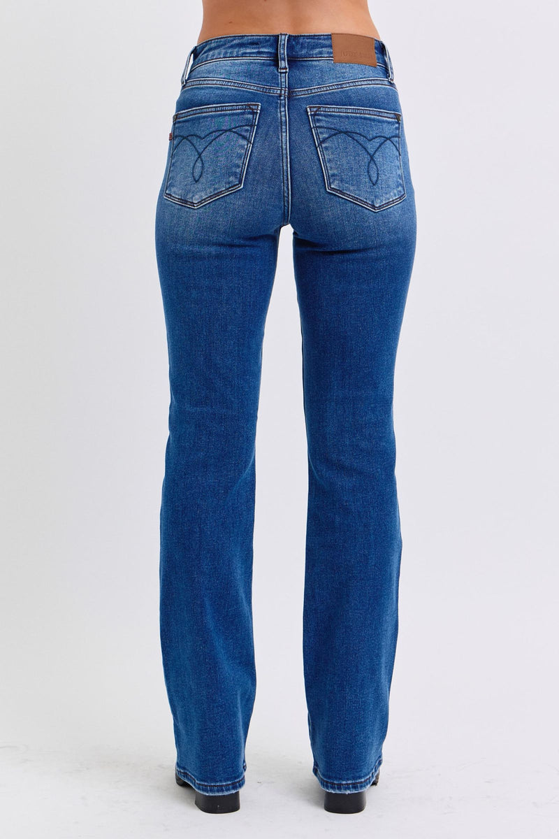 Hazel Blues® |  Judy Blue Run Mid-Rise Bootcut Jeans with Thermal Lining