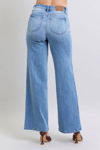 Hazel Blues® |  Judy Blue Wide Leg Jeans with Pockets