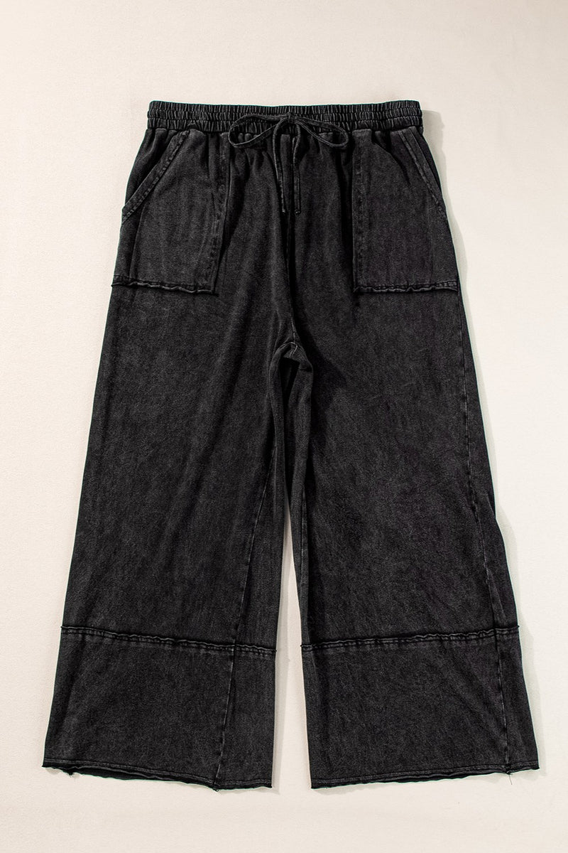 Hazel Blues® | Drawstring Wide Leg Pants