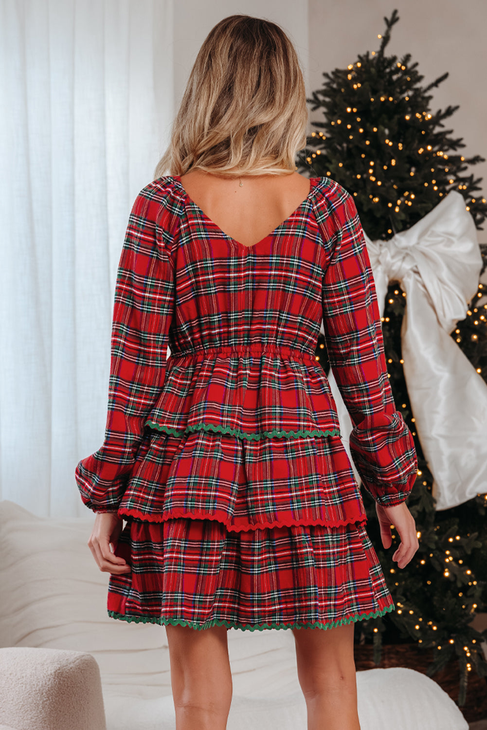 Open Road Plaid Mini Dress