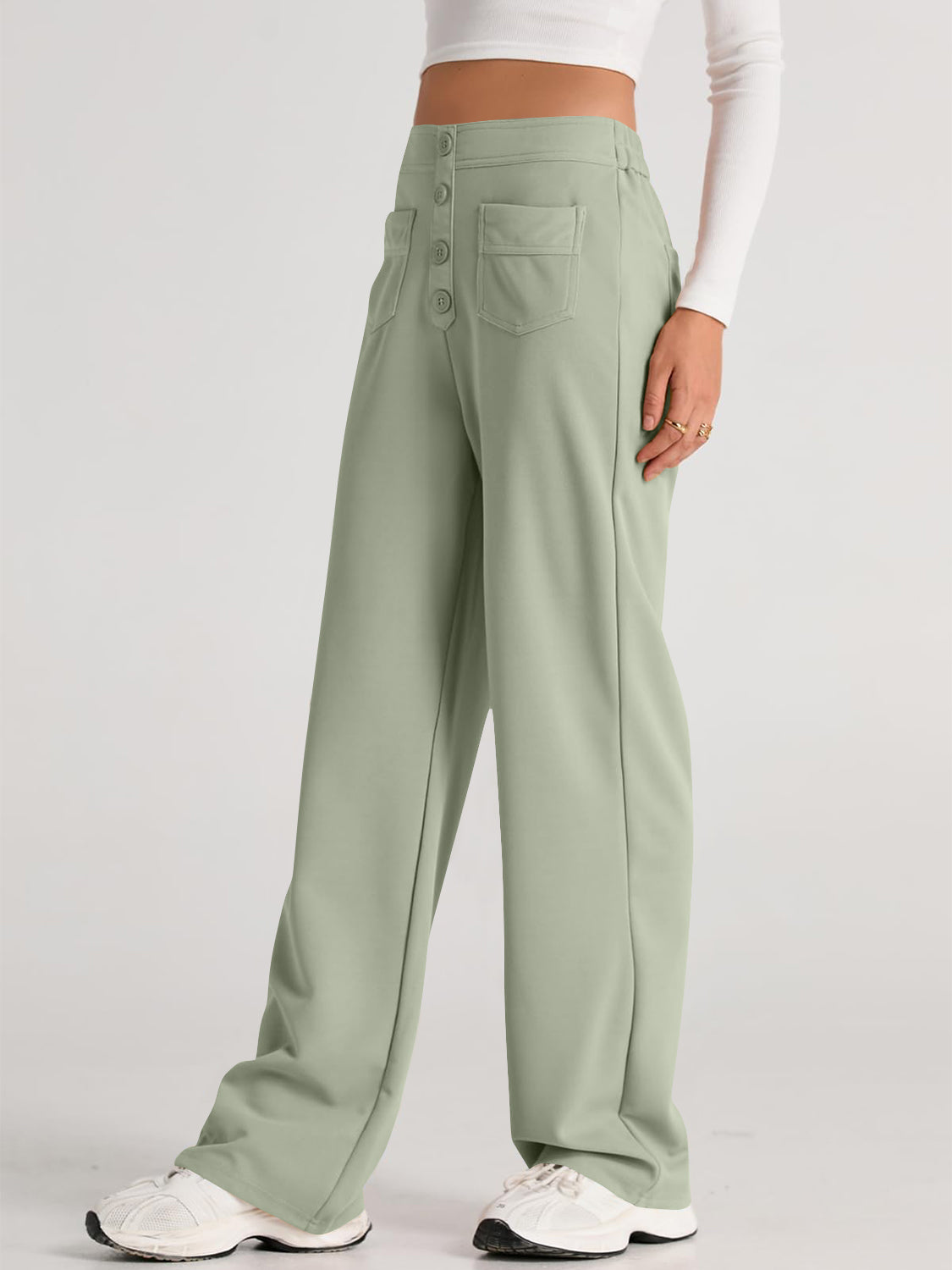 Hazel Blues® |  High Waist Wide Leg Pants