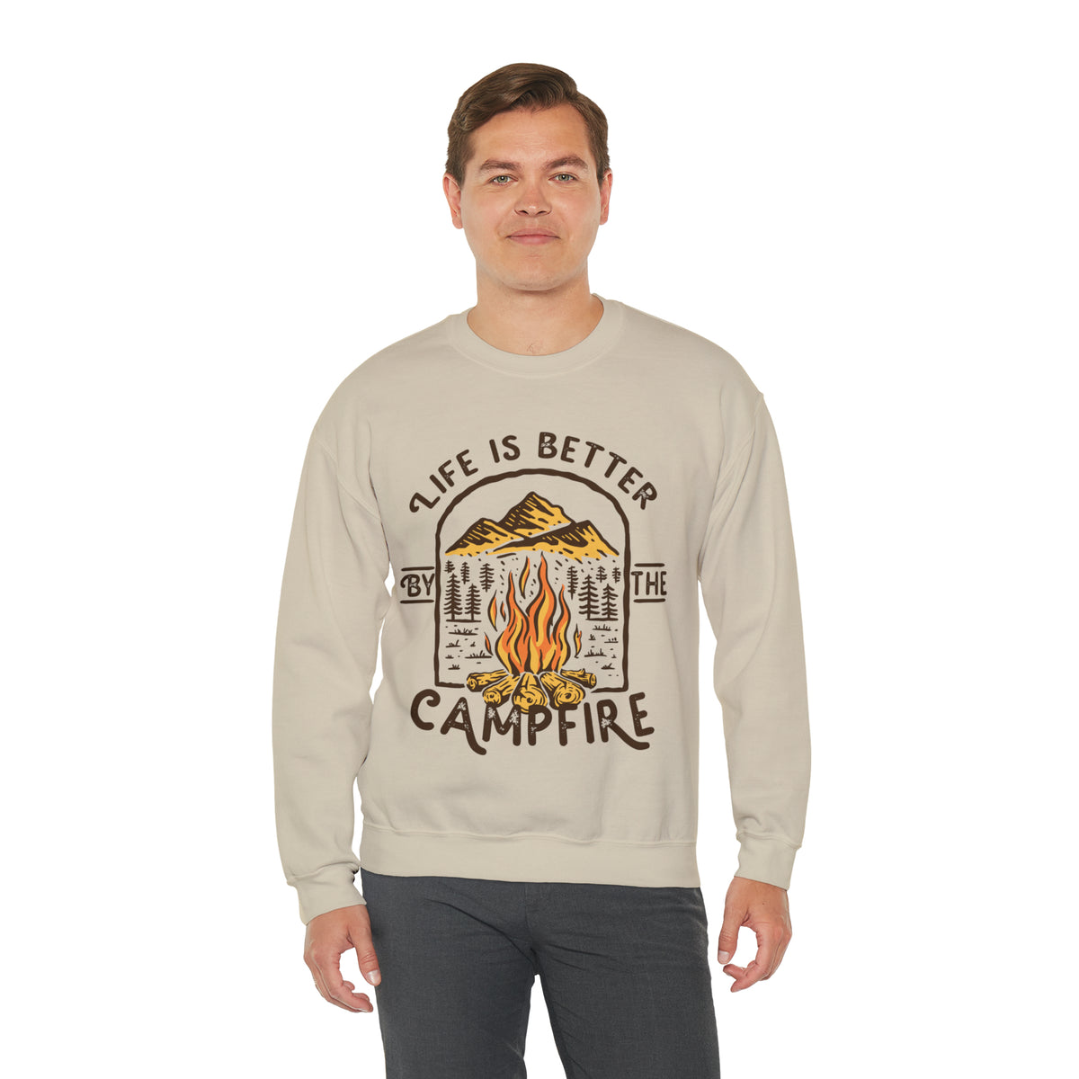 Hazel Blues® |  Campfire Graphic Sweatshirt