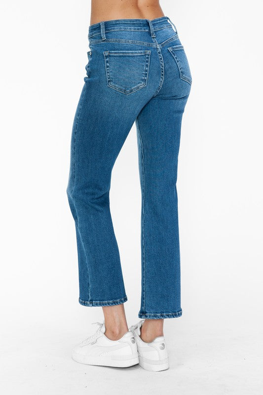 Hazel Blues® |  bytos Cat's Whiskers Mid Rise Ankle Jeans