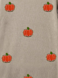 Hazel Blues® |  Pumpkin Round Neck Long Sleeve Sweatshirt