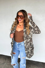 Hazel Blues® |  PREORDER: Camo & Cheetah Print Lola Cardigan