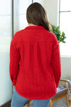 Hazel Blues® | Cable Knit Jacket - Red