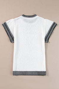 Hazel Blues® |  Round Neck Short Sleeve Knit Top