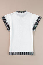 Hazel Blues® |  Round Neck Short Sleeve Knit Top
