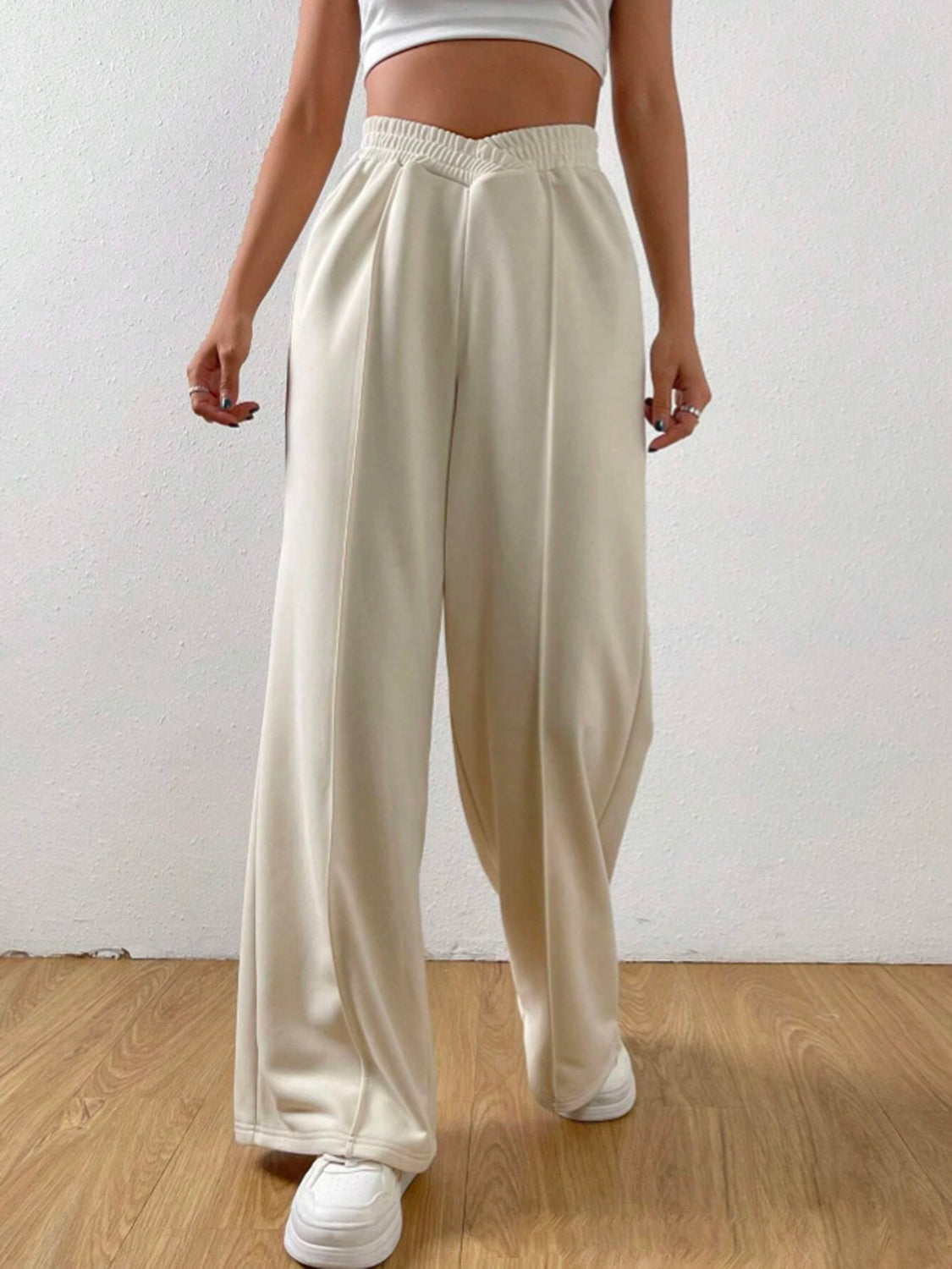 Hazel Blues® |  Elastic Waist Wide Leg Pants