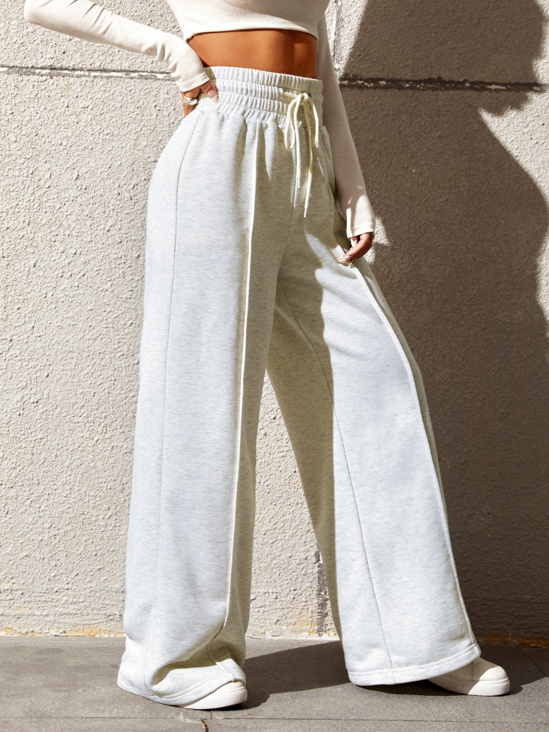 Hazel Blues® |  Honey Drawstring Elastic Waist Wide Leg Pants