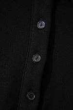 Hazel Blues® |  Black Solid Collared Sweatshirt and High Waist Pants Active Set