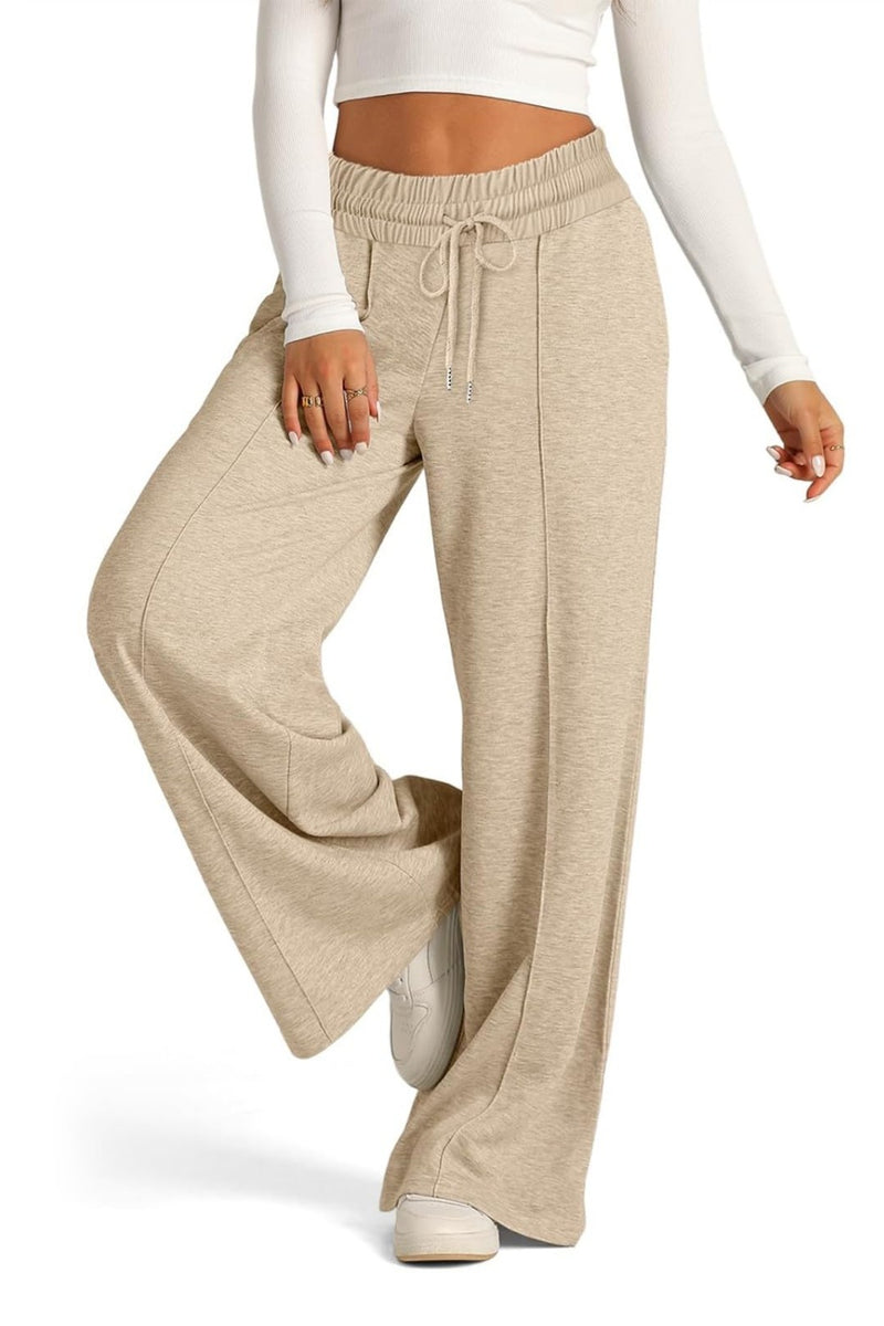 Hazel Blues® |  Drawstring Elastic Waist Wide Leg Pants