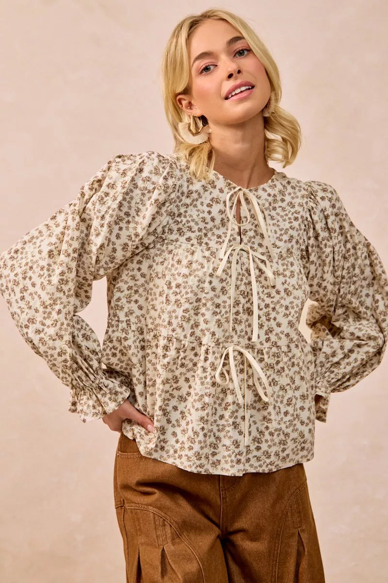 【美品】ヌキテパLiberty Print Shirring Blouse Liberty Print Shirring Blouse | Pasand by ne Quittez pas