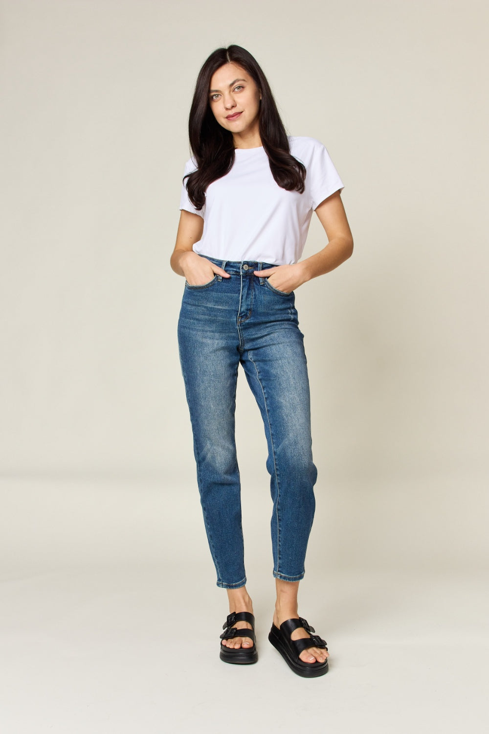 Hazel Blues® |  Judy Blue Tummy Control High Waist Slim Jeans