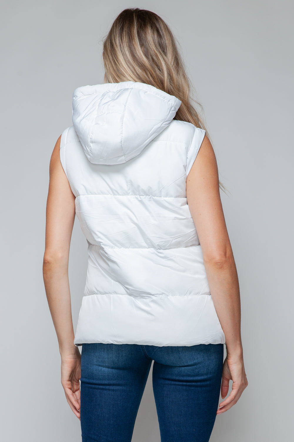 Hazel Blues® |  Snobbish Snap and Zip Closure Hooded Vest